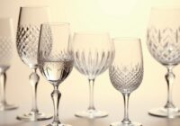 kryształowe kieliszki do wina